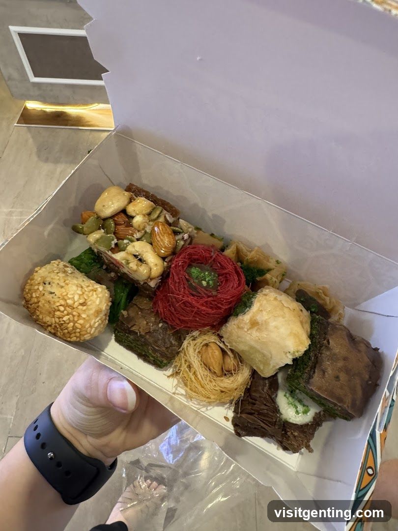 Hand holding food box