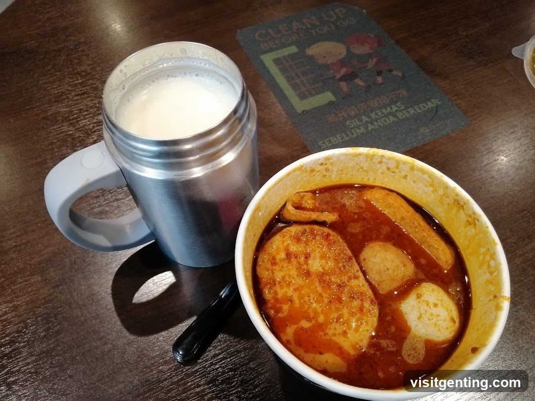 Tabletop with food and drink