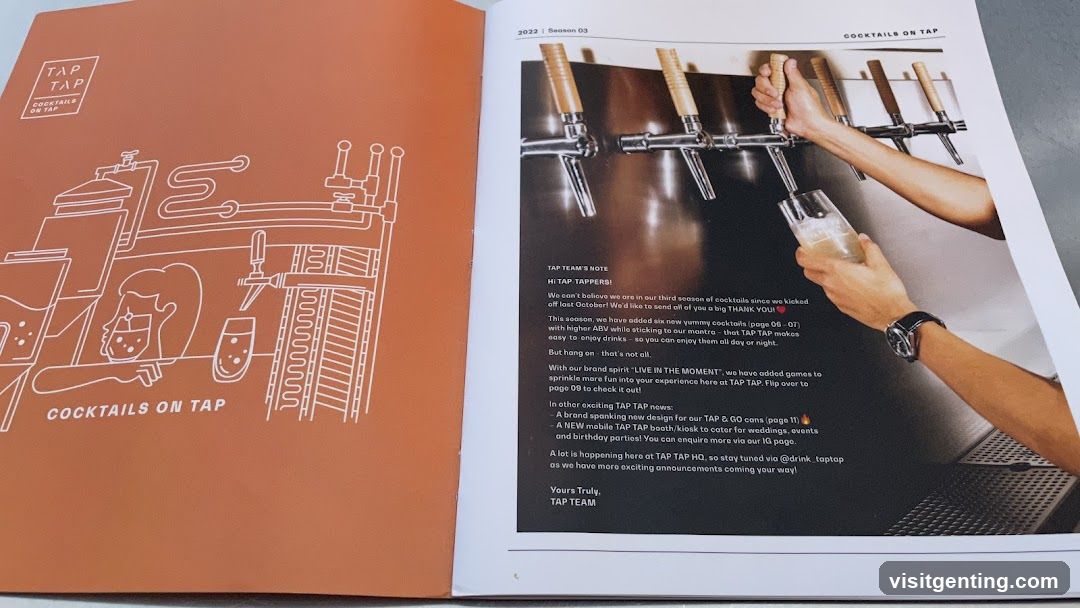 TAP TAP Cocktails on Tap Catalog