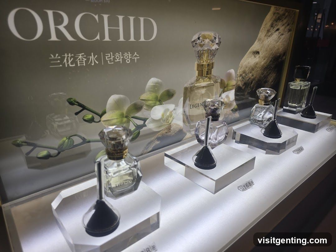 Orchid Perfume Display