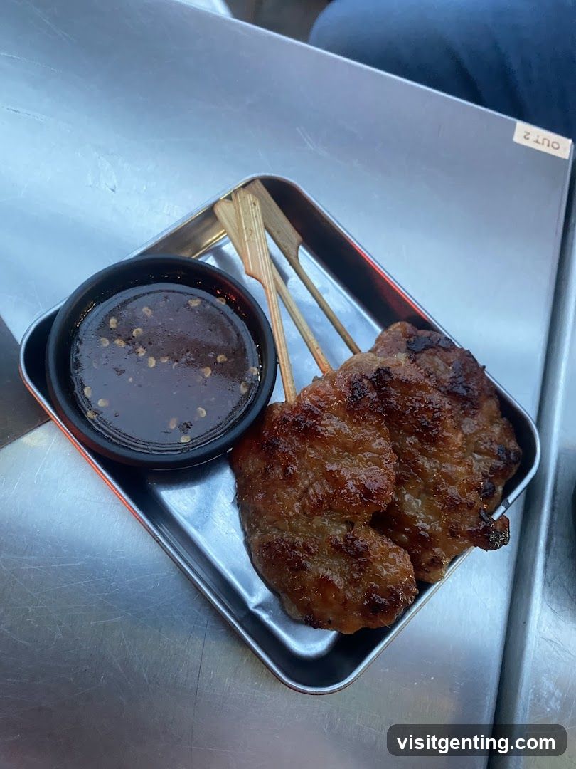 Grilled Meat Skewers with Sauce