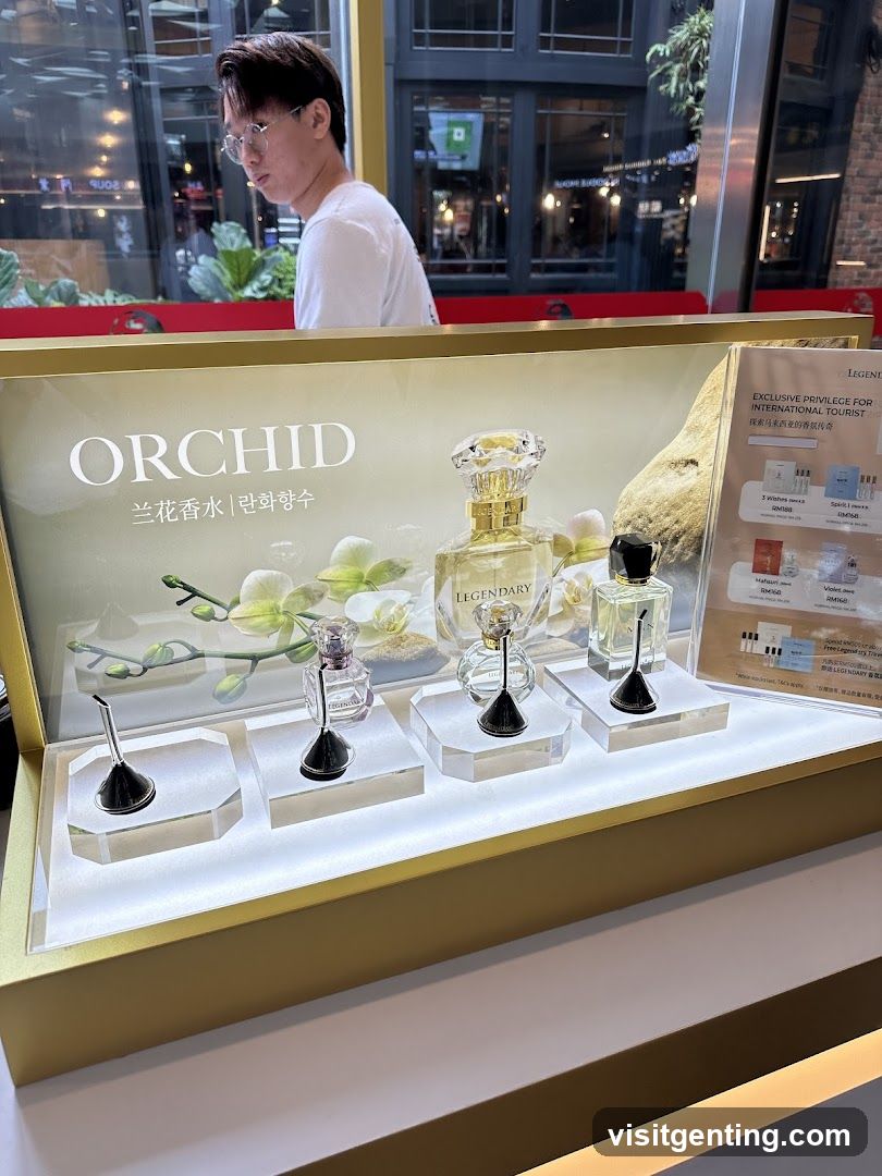 Orchid Perfume Display