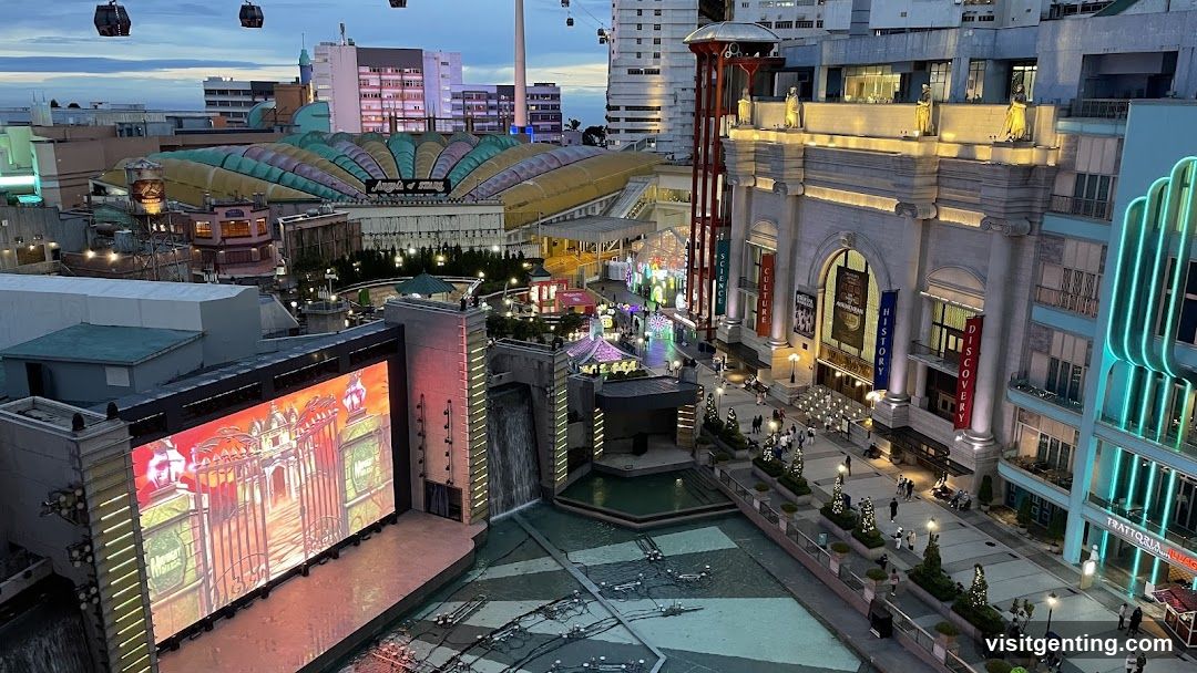 Urban Entertainment District at Dusk