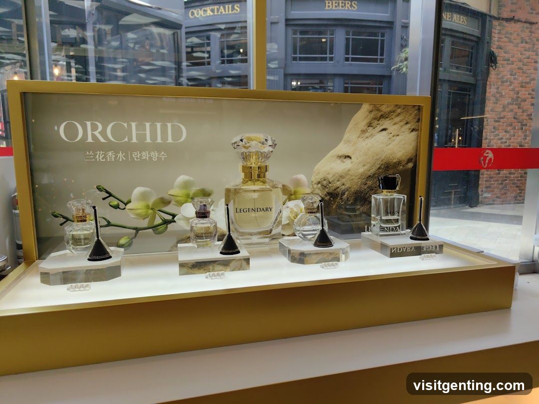 Orchid Perfume Display