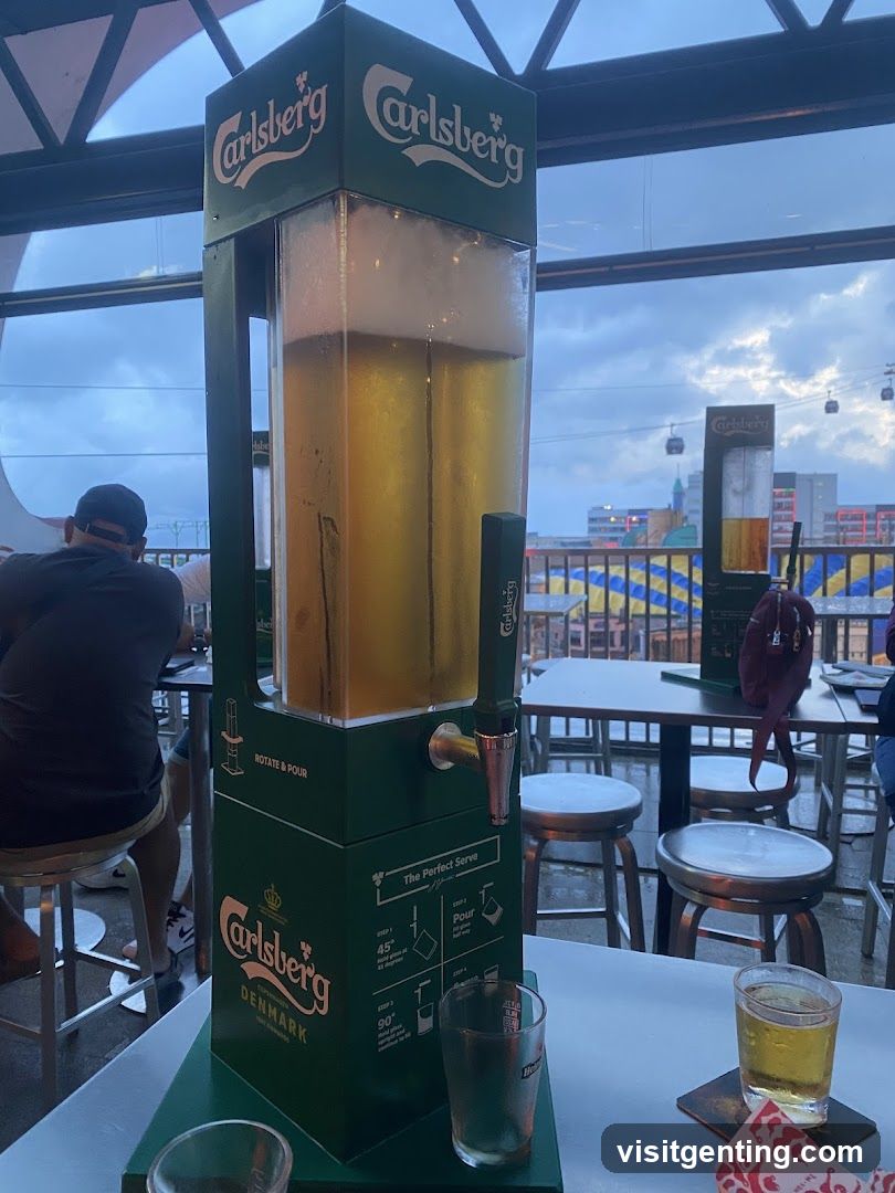 Carlsberg Beer Dispenser at Rooftop Bar