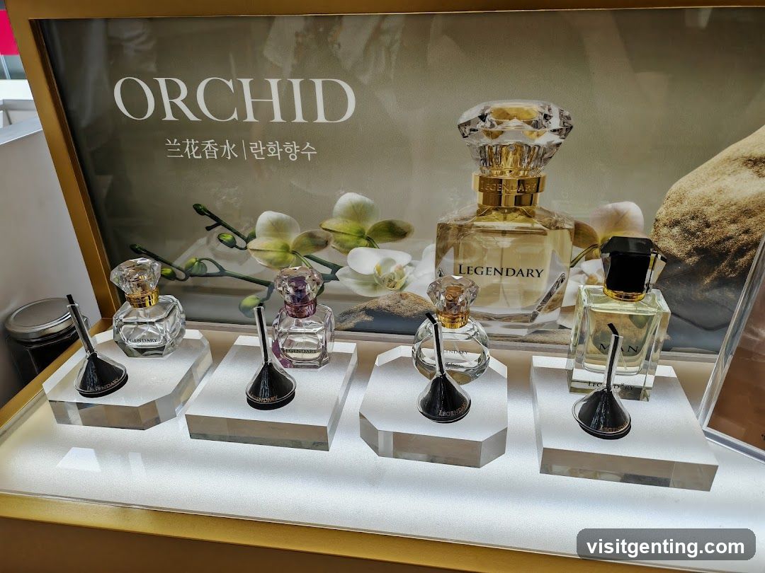 Orchid Perfume Display