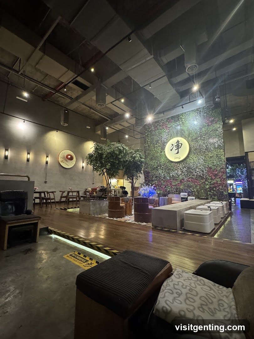 Interior of a modern lounge or spa