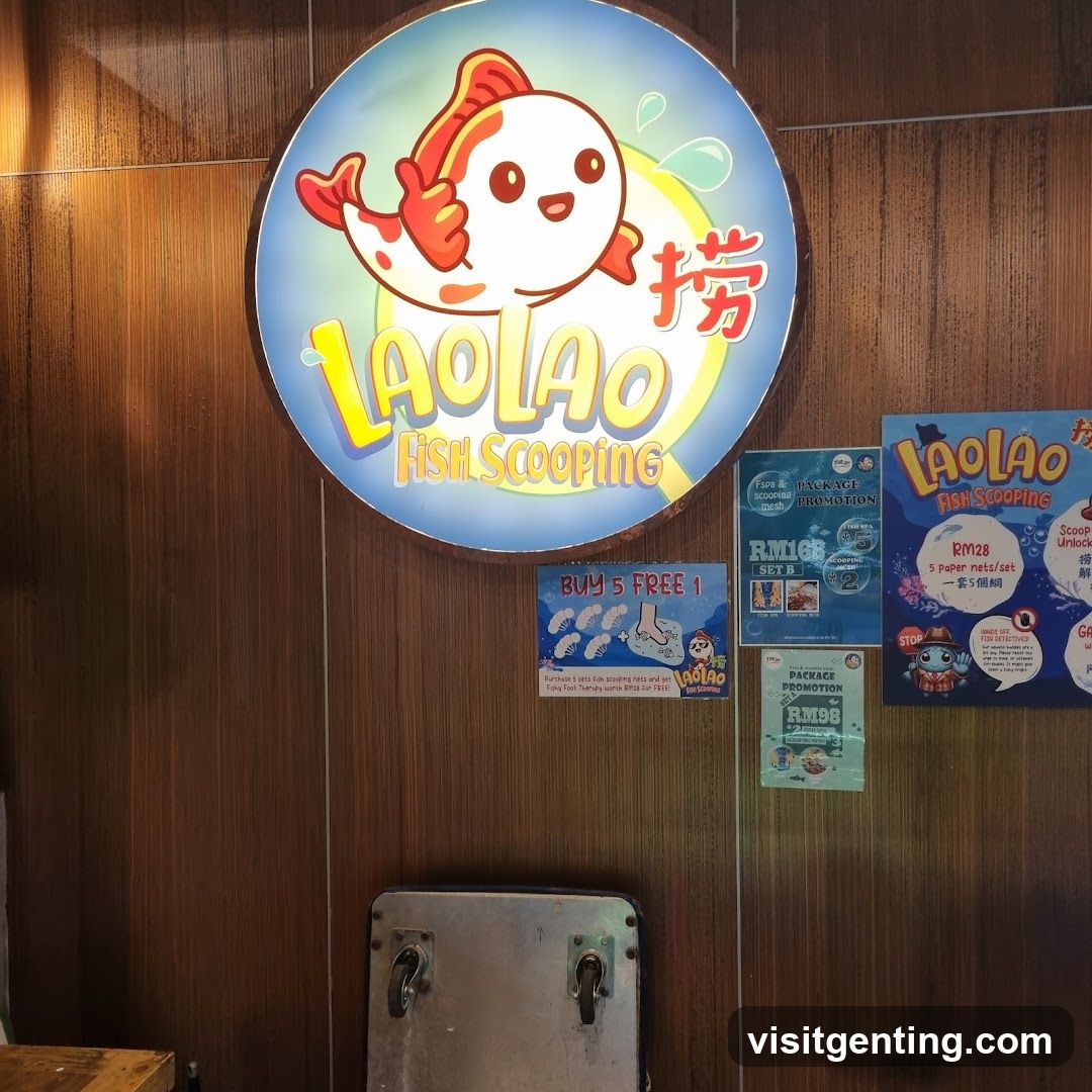 LaoLao Fish Scooping Signage