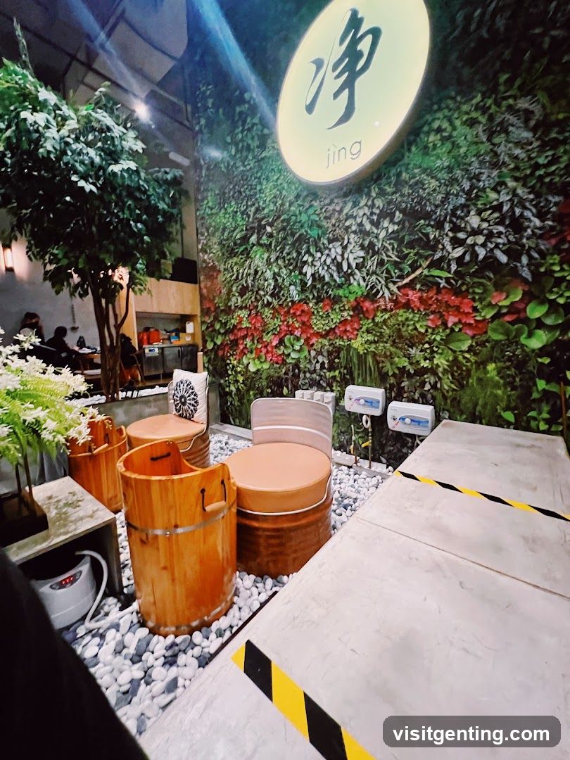 Interior of a wellness or relaxation space