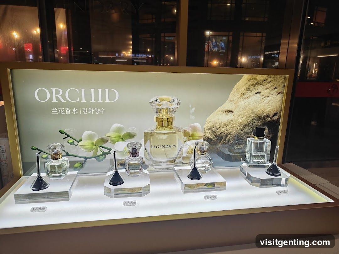 Orchid Perfume Display