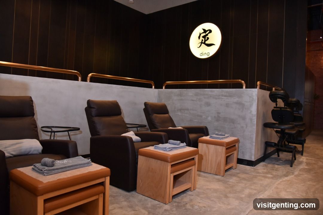 Interior of a relaxation or massage lounge
