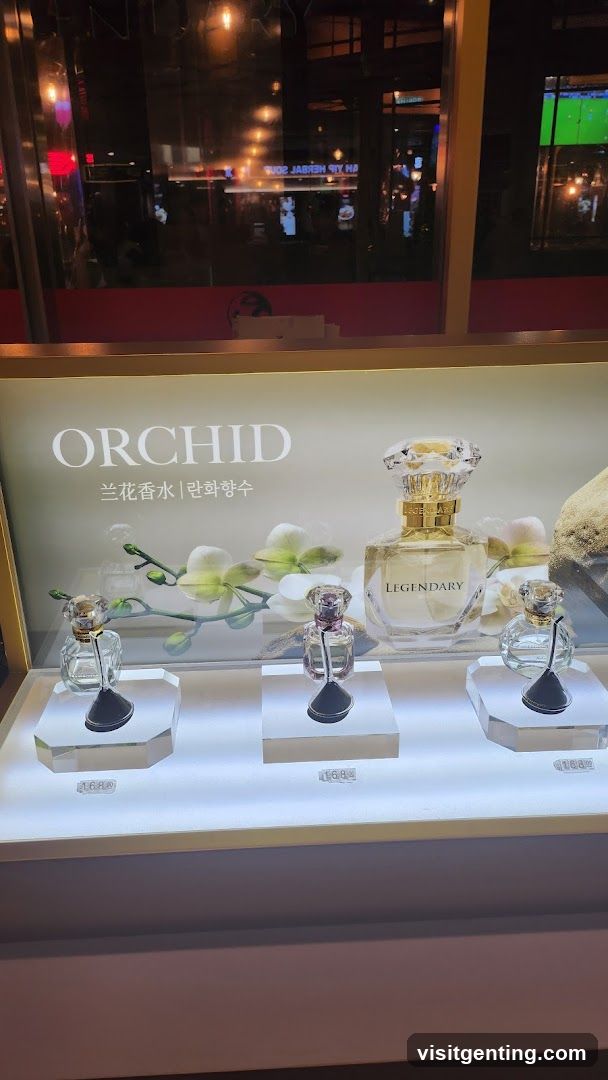 Orchid Perfume Display