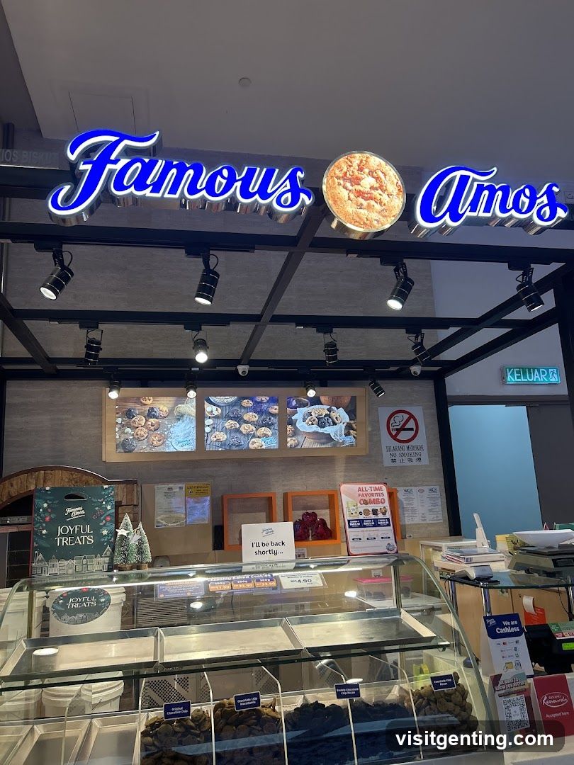 Famous Amos storefront interior