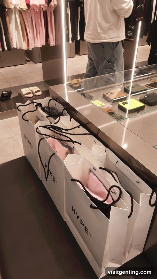 Store Interior with Shopping Bags