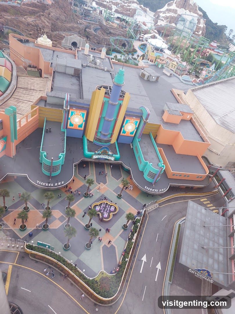 SkyWorlds Theme Park Entrance Area