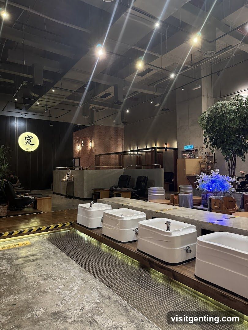 Interior of a modern wellness or spa space