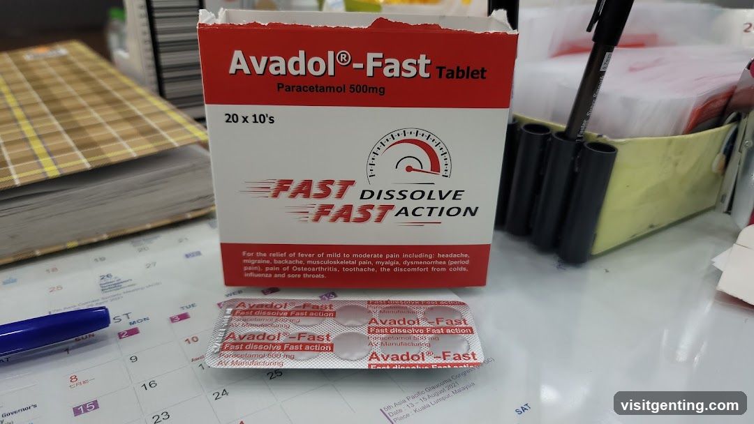 Avadol-Fast Tablet Box and Blister Pack