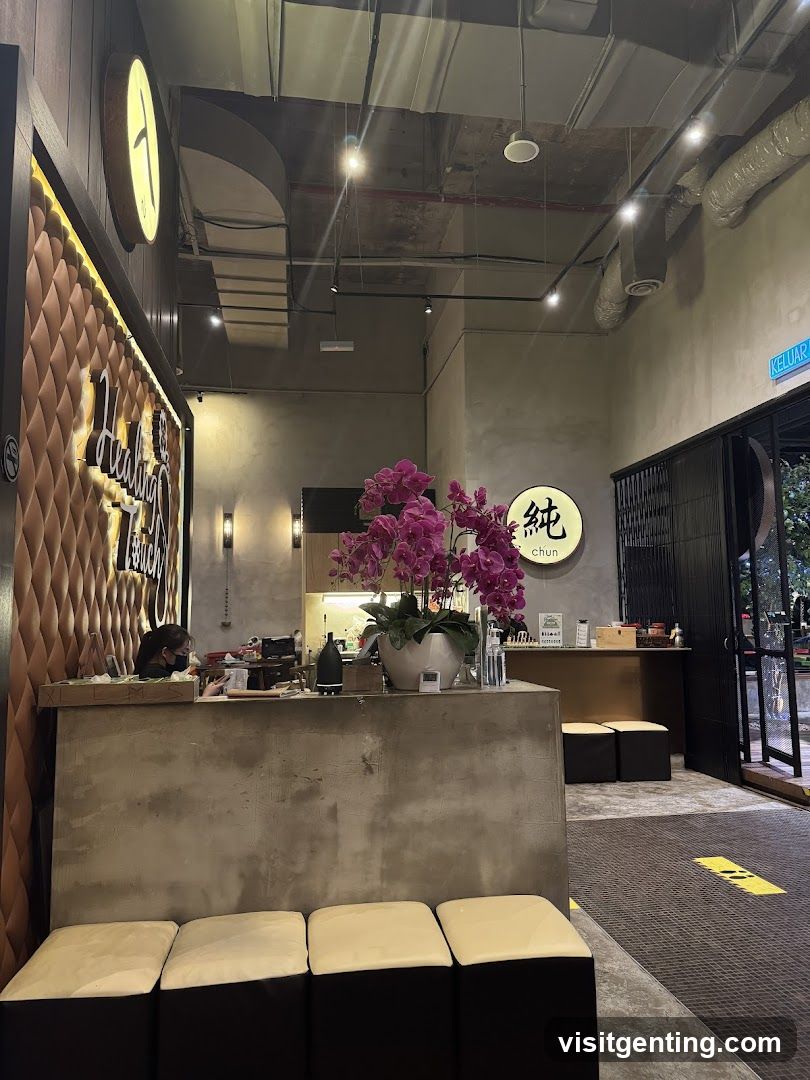 Interior of a modern retail space