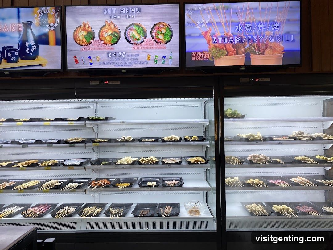 Food Display and Menu Screens