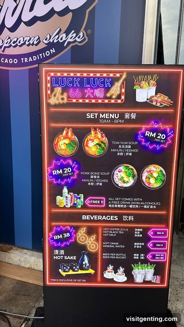 Luck Luck Set Menu