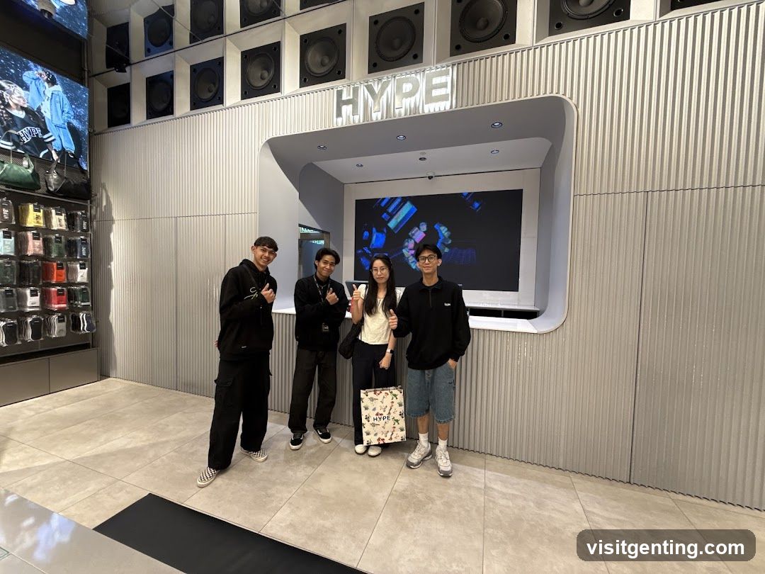 Group photo inside HYPE store