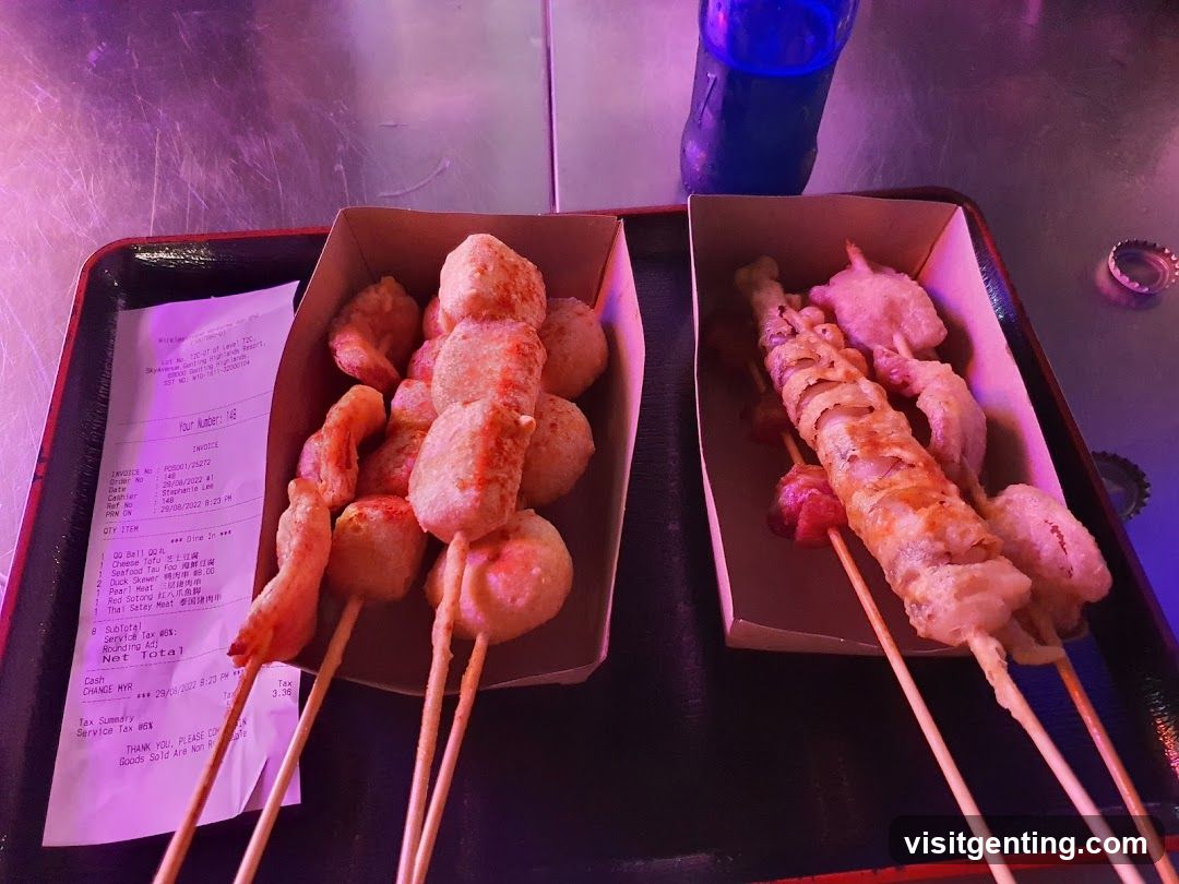 Food Order at Nighttime Vendor
