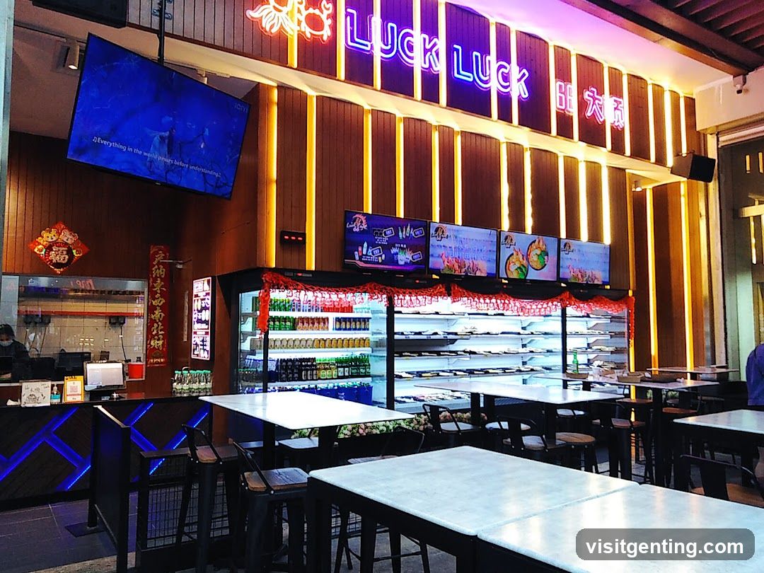 Interior of a restaurant