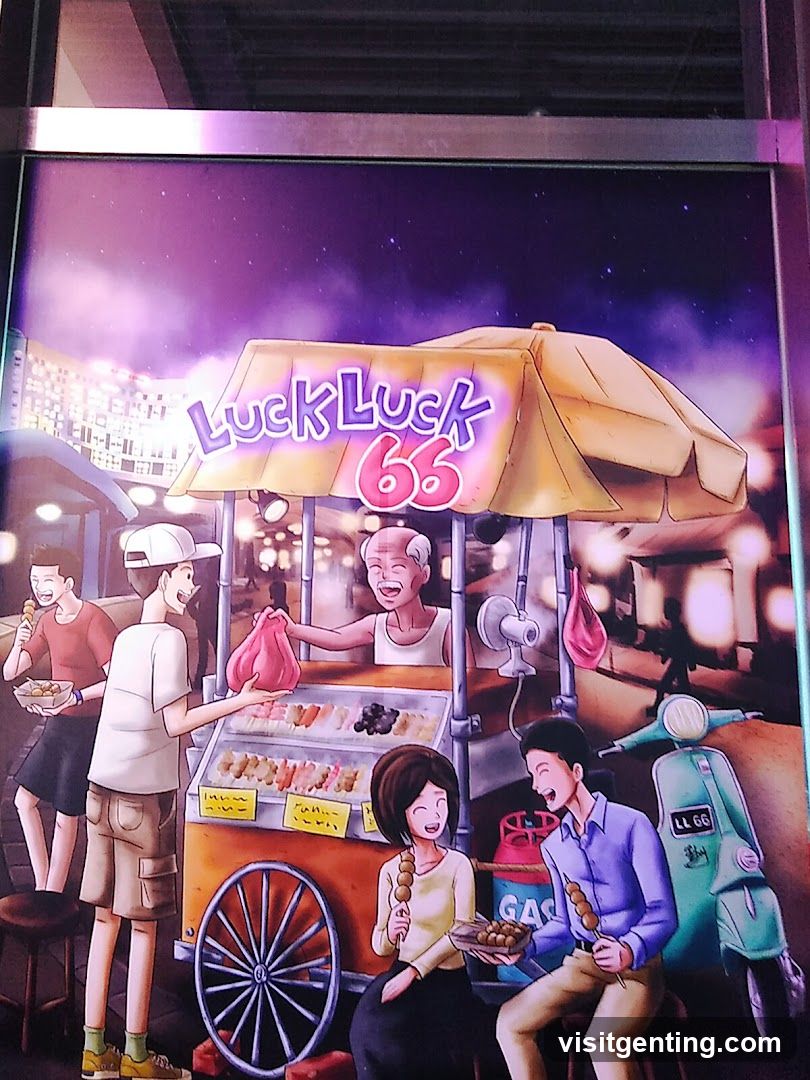 Luck Luck 66 Food Cart Illustration