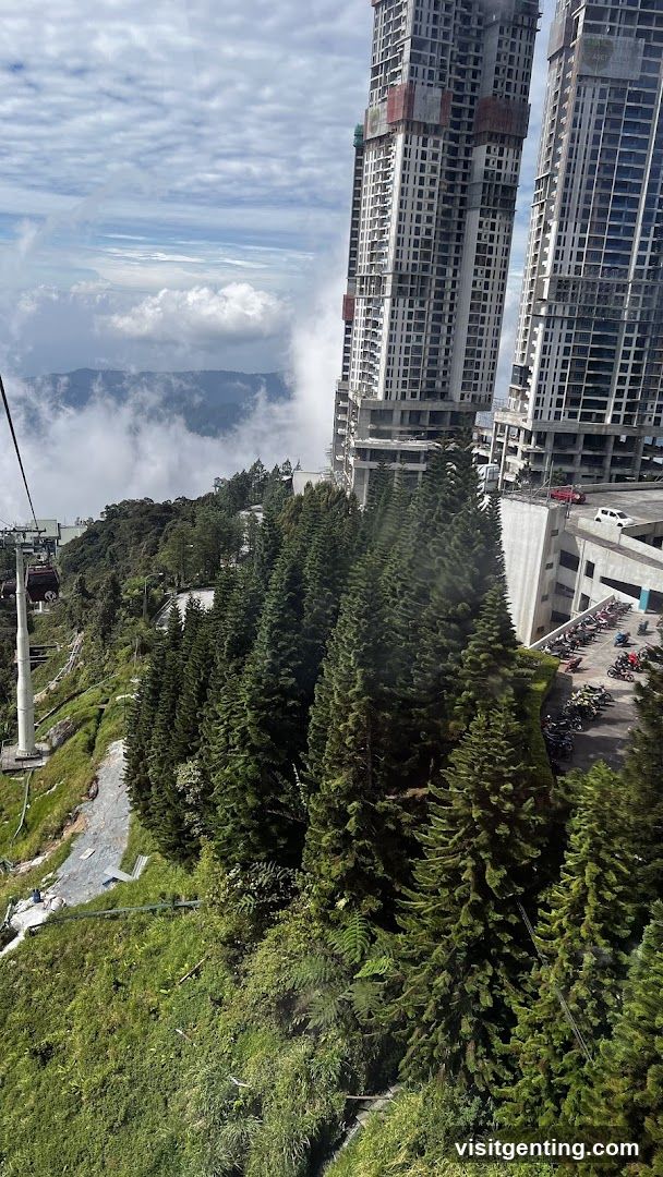 Mountain View with High-Rise Buildings