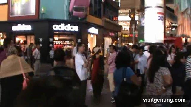Adidas Storefront with Crowd