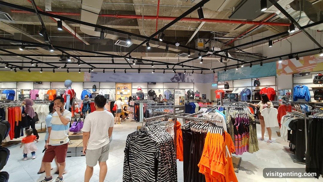 Interior of clothing store