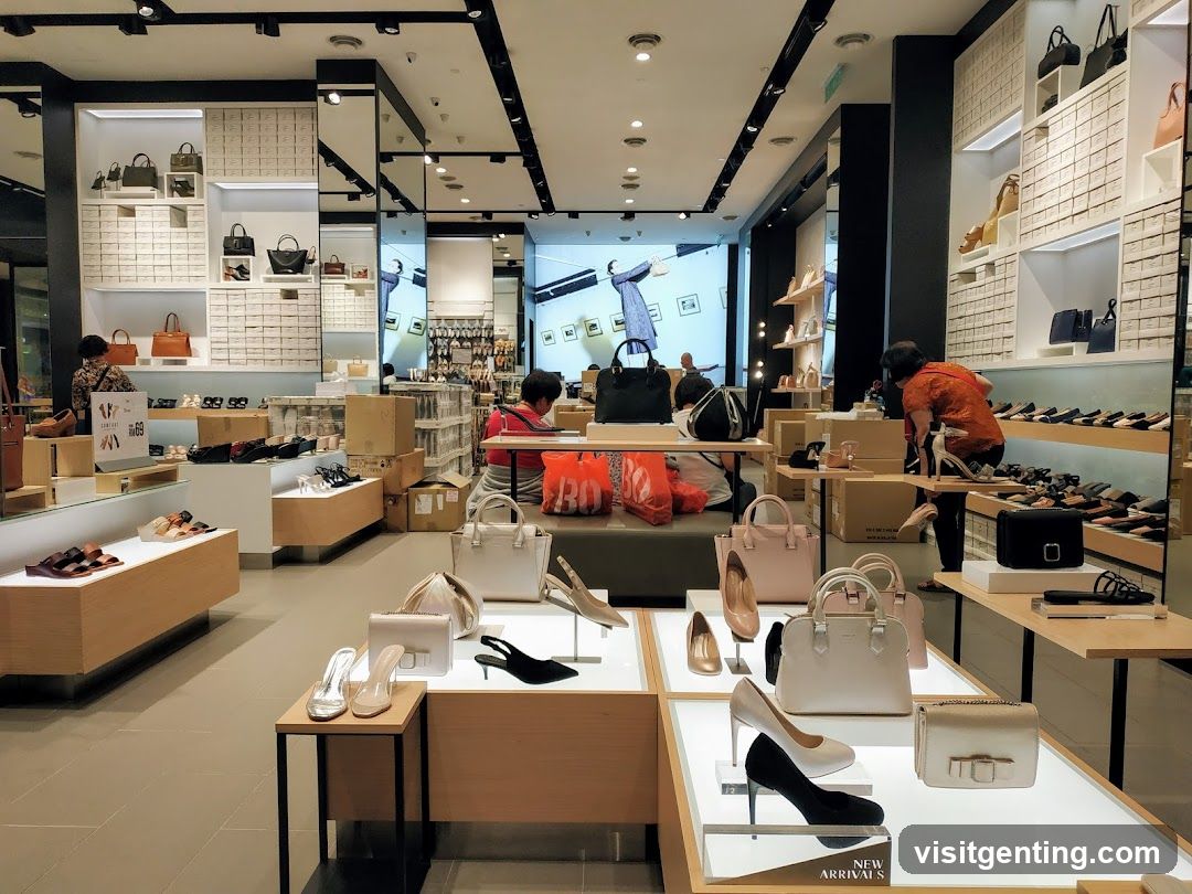 Interior of a luxury goods store