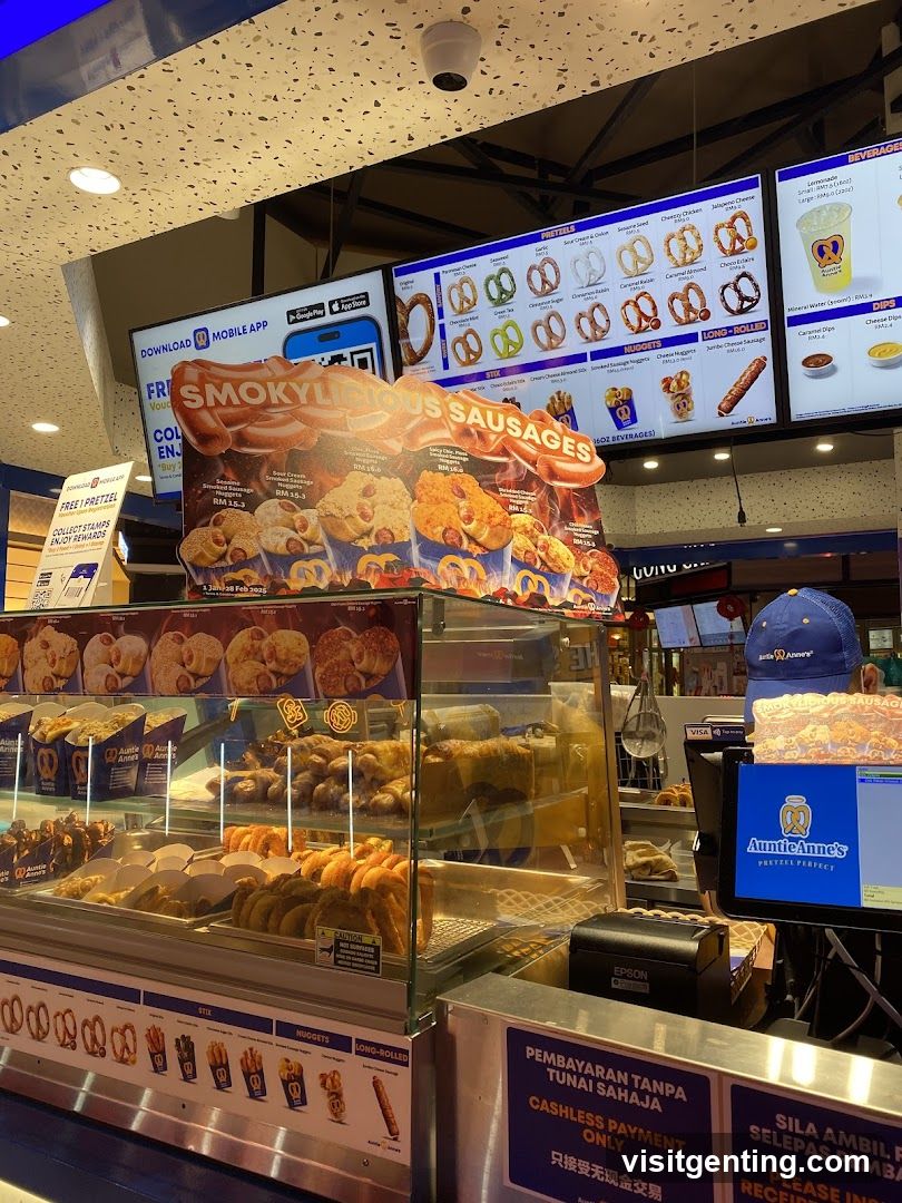 Auntie Anne's interior counter view