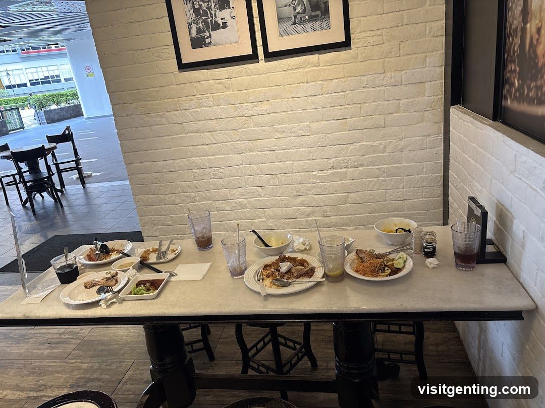 Restaurant Interior Table View