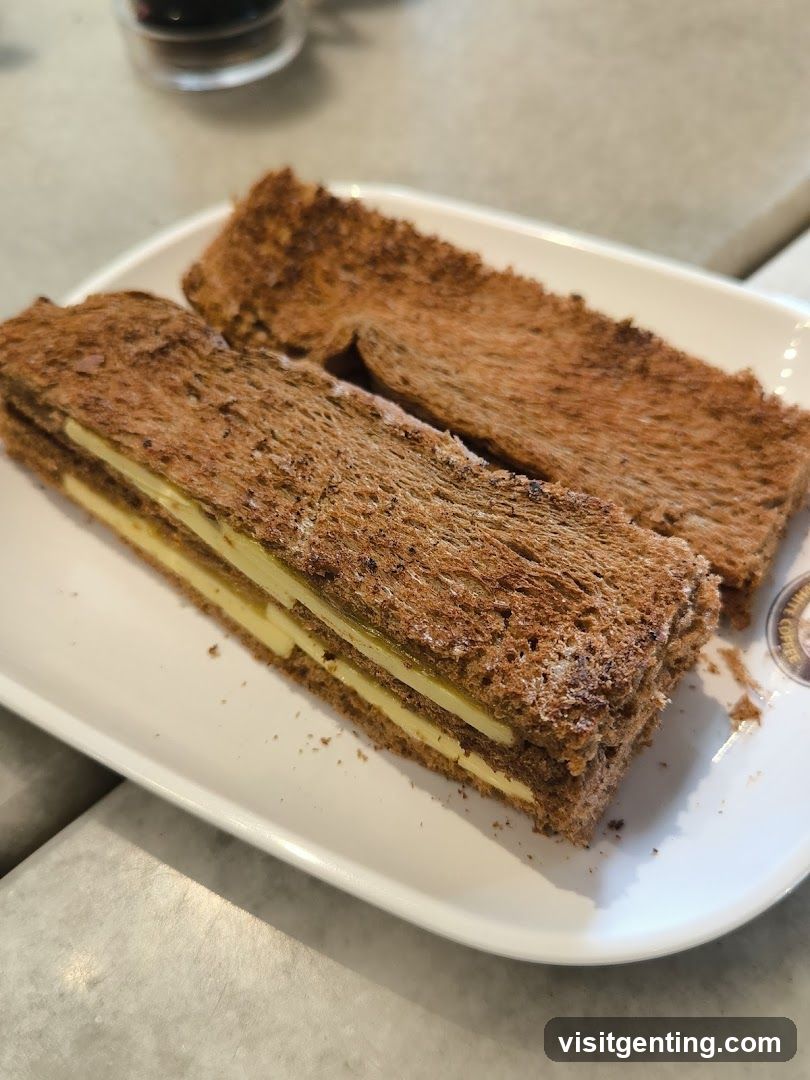 Toasted Sandwich on Plate