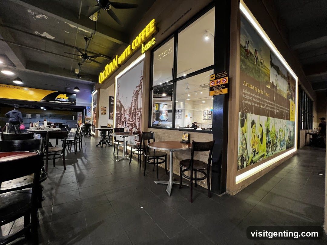 OldTown White Coffee Basic storefront interior