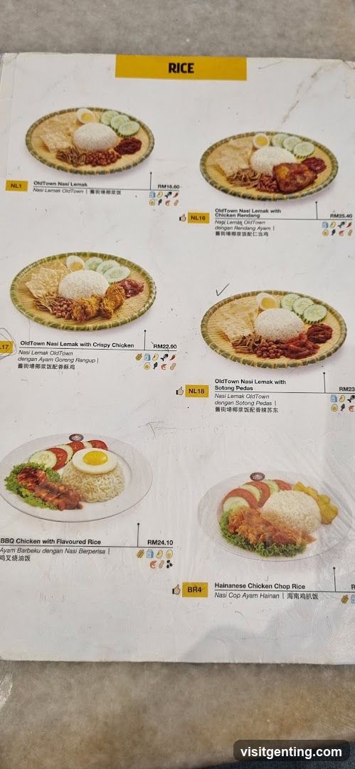 Rice Menu