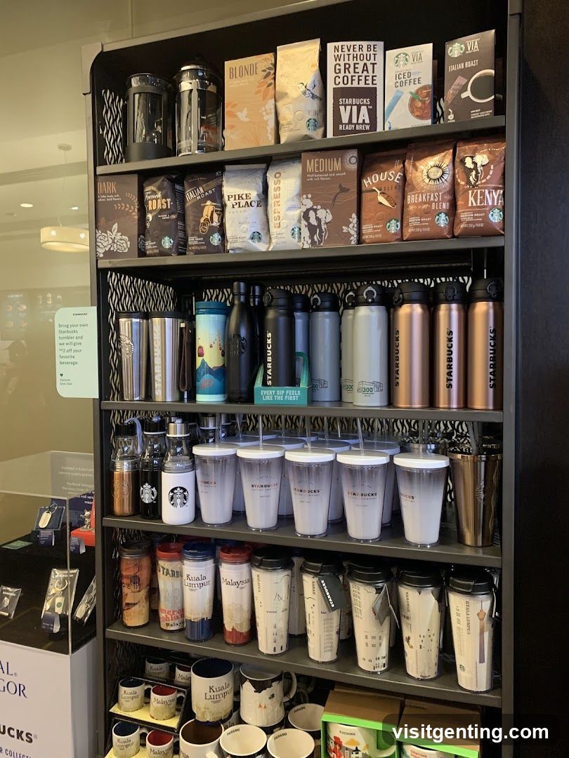 Starbucks merchandise display