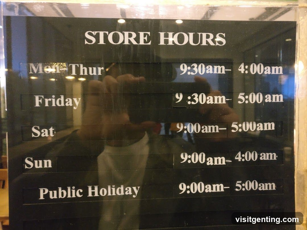 Store Hours Signage