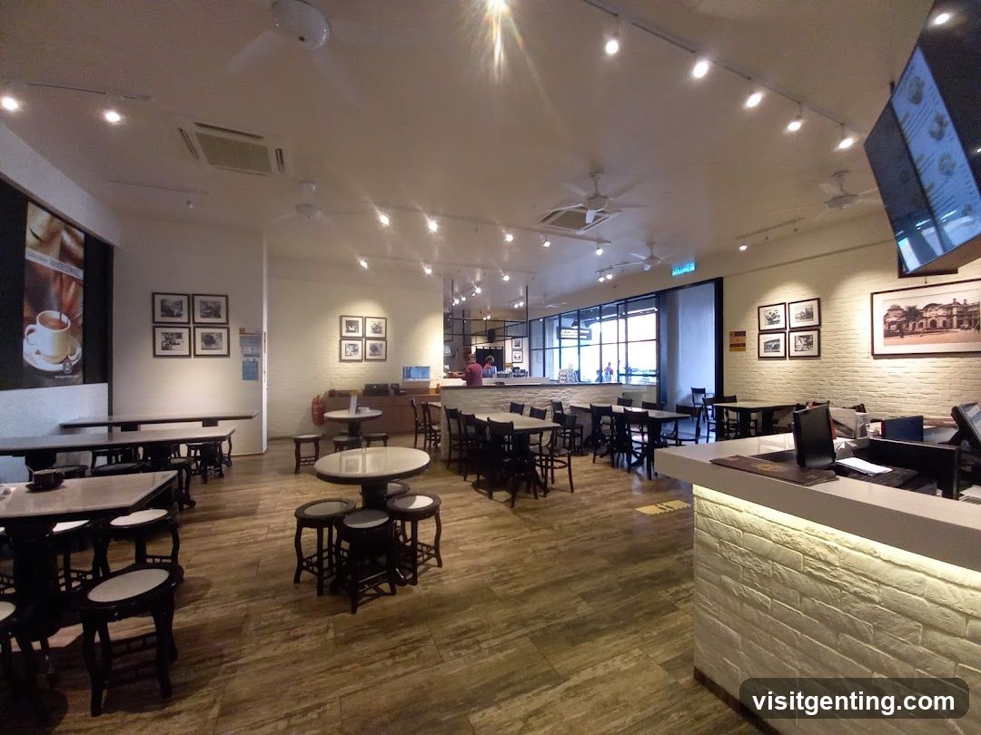 Interior of a café