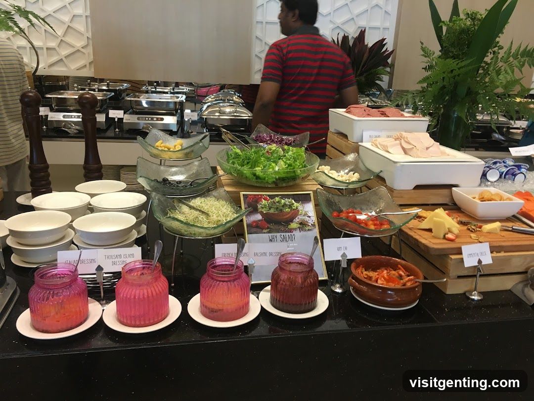 Salad and Dressing Buffet Station