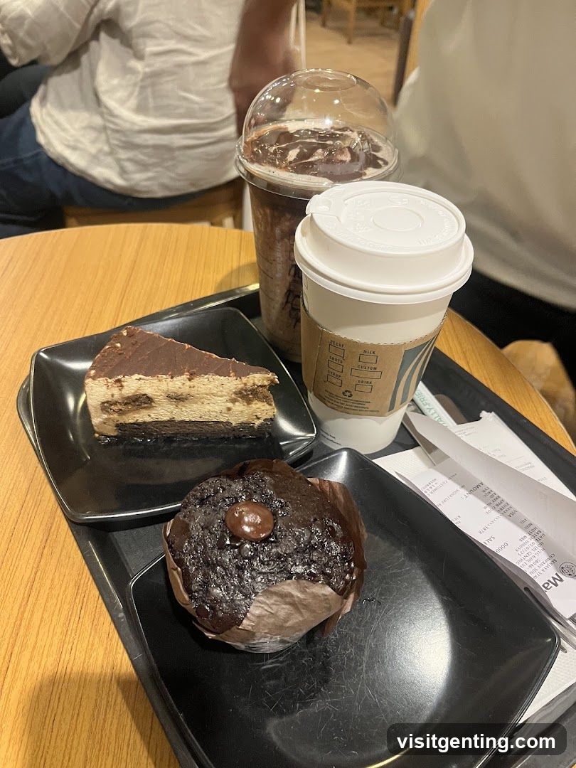 Coffee and Dessert Order at Café