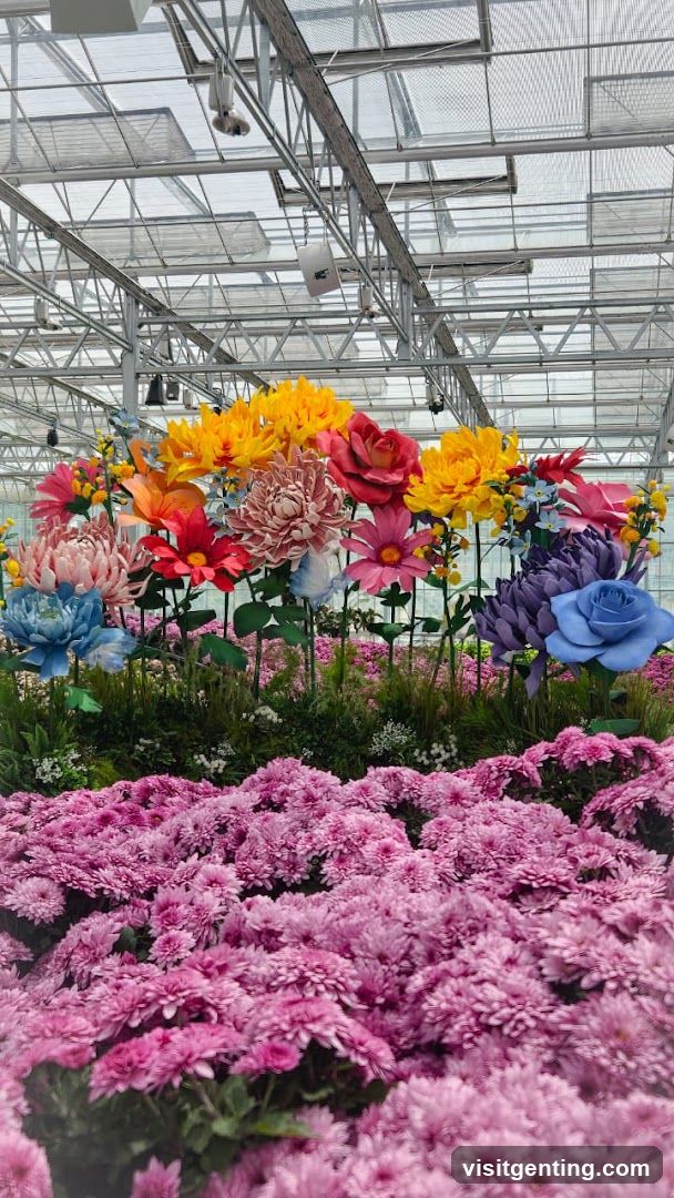 Floral Display in Greenhouse