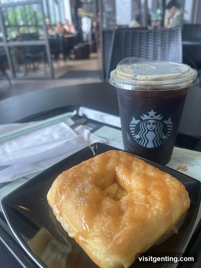 Starbucks Coffee and Donut