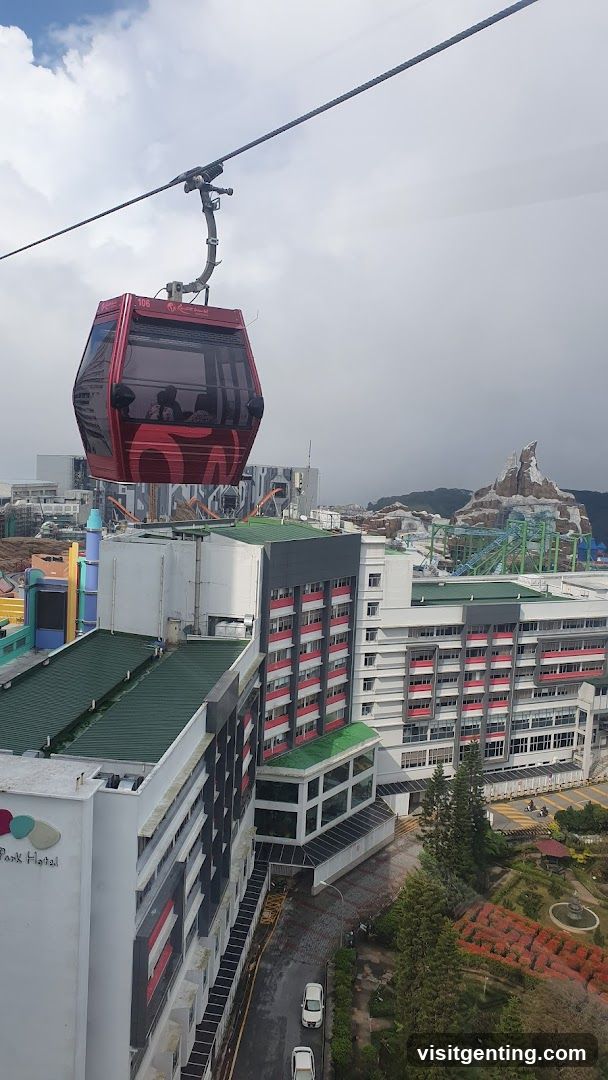 Cable Car Over Theme Park Complex
