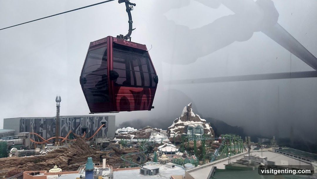 Cable Car View at Theme Park