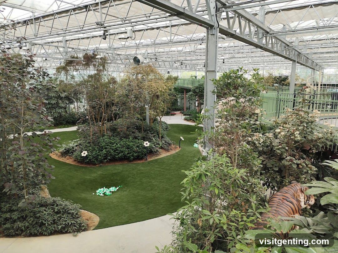 Indoor greenhouse or botanical garden