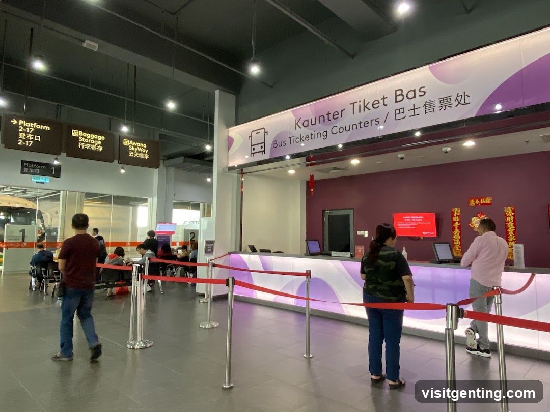 Bus Ticketing Counter Interior