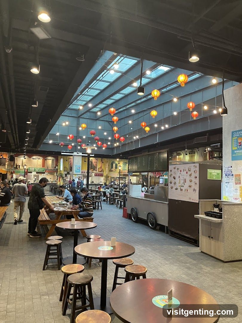 Indoor food court