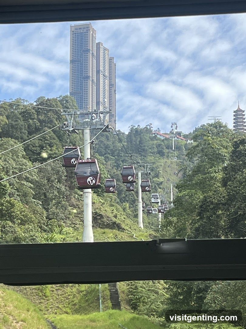 Cable Car View from Mountain Resort